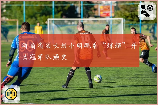 海南省省长刘小明观看“琼超”并为冠军队颁奖